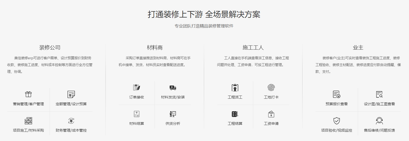 裝企ERP系統(tǒng)的特點